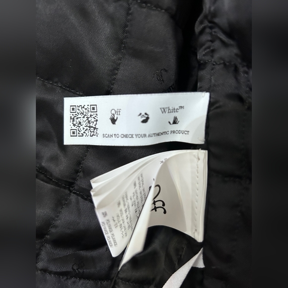 Off-White Virgil Abloh Varsity Jacket sz 48 - Picture 9 of 11